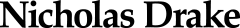 Nicholas Drake | Philosopher Logo